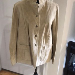 Liz Claiborne woman real suede jacket, sz 1X, EUC